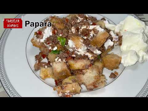Bayat Ekmekler Değerlensin: Papara Yemeği Tarifi